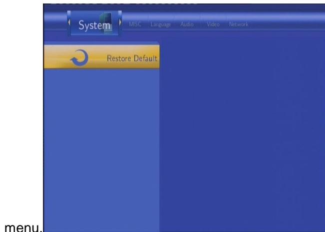 EMTEC HDD MOVIE CUBE Q120 - Modification des paramètres système - 1