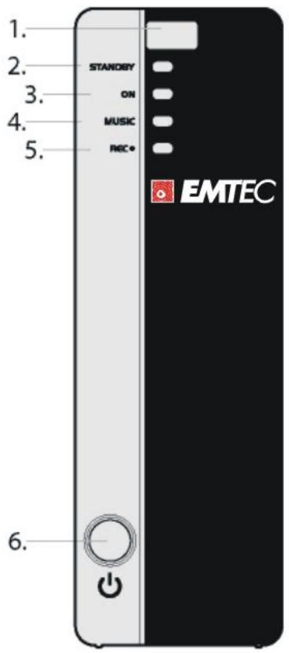EMTEC HDD MOVIE CUBE R700 - Télecommande - 2