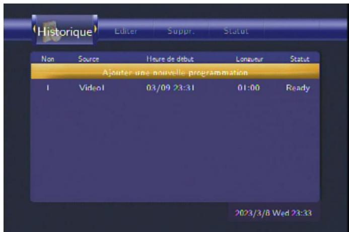 EMTEC HDD MOVIE CUBE R700 - Voir le statut de l'enregistrement - 1