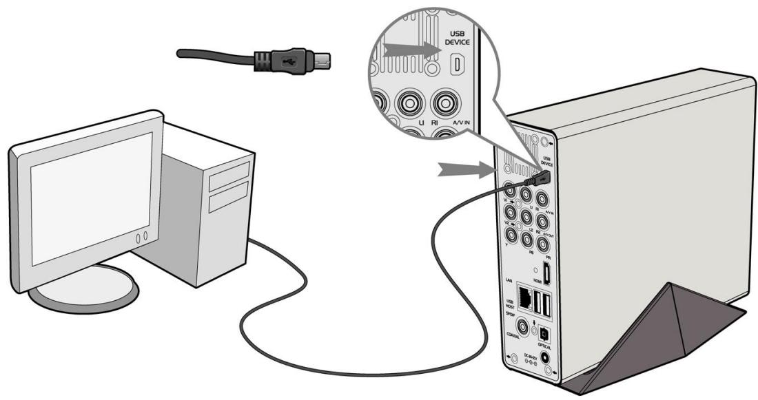 EMTEC HDD MOVIE CUBE R700 - Connexion à l'ordinateur - 1