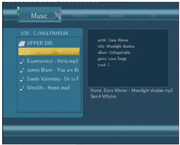 EMTEC HDD MOVIE CUBE R700 - Navigation musique - 1