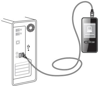 EMTEC LECTEUR MP4 C220 - CHARGEMENT DE LA BATTERIE - 1