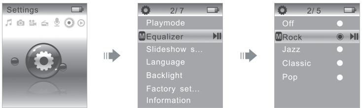 EMTEC LECTEUR MP4 C220 - MODE PARAMETRAGE - 1