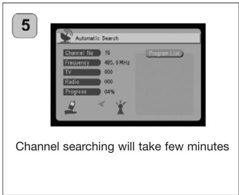EMTEC TL TNT S855 - Automatic Channel Searching Steps - 5