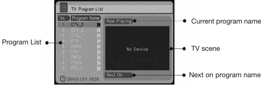 EMTEC TL TNT S855 - PROGRAM LIST (EPG, Electronic Program Guide) - 1
