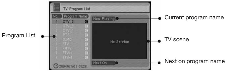 EMTEC TL TNT S860 - PROGRAM LIST (EPG, Electronic Program Guide) - 1