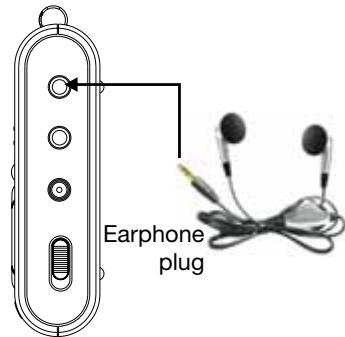 EMTEC TL TNT S860 - Connecting the earphone - 1