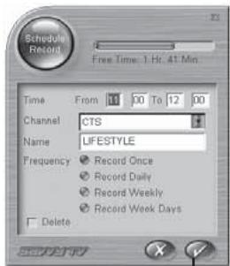 EMTEC TUNER TNT S825 - Scheduled Recording - 2