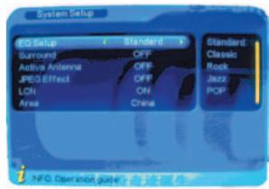 EMTEC TUNER TNT S885 - Parámetros de television (TV setting) - 1