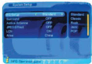 EMTEC TUNER TNT S885 - Configuración del sistema (System Setup) - 1