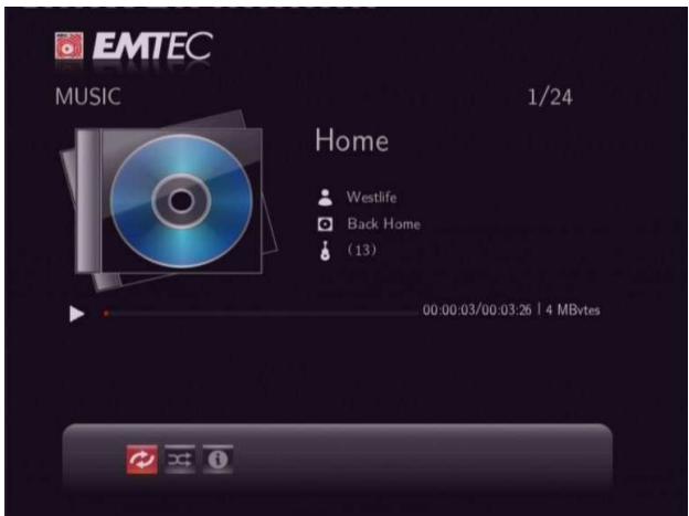 EMTEC LECTEUR MULTIMDIA N200 - Options de lecture audio - 1