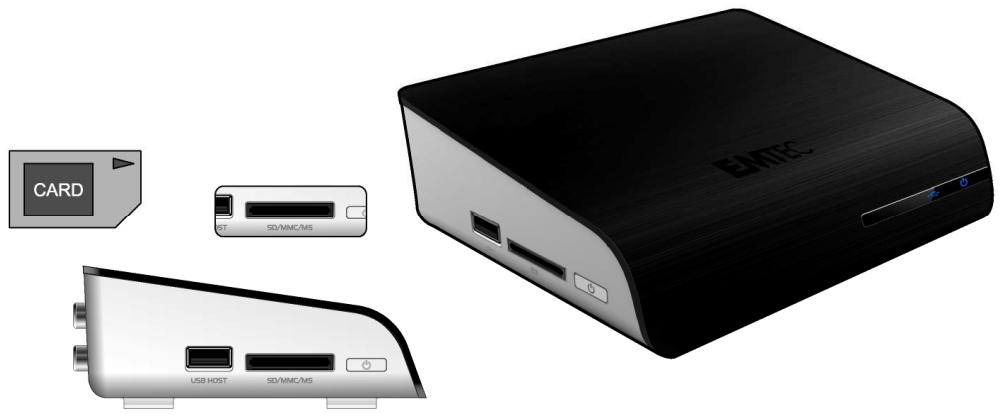 EMTEC LECTEUR MULTIMDIA N200 - Connexion de Carte Mémoire - 1