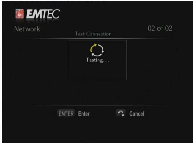 EMTEC LECTEUR MULTIMDIA N200 - Test de connexion - 1