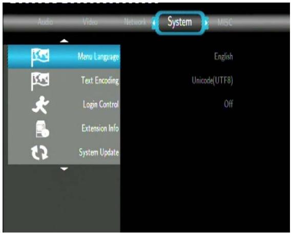 EMTEC MOVIE CUBE LECTEUR MULTIMEDIA HDD S120H - Modifier les paramètres système - 1