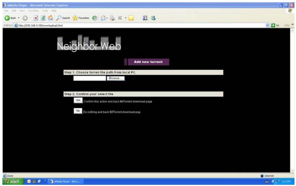 EMTEC MOVIE CUBE LECTEUR MULTIMEDIA HDD S120H - Ajouter un nouveau torrent - 1