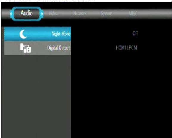 EMTEC MOVIE CUBE LECTEUR MULTIMEDIA HDD S120H - Changement des paramètres audio - 1