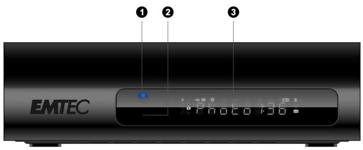 EMTEC MOVIE CUBE V800H - Panneau avant - 1