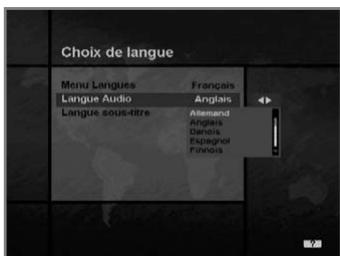 HUMAX CR-FOX - Menu langues - 1