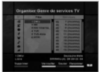 HUMAX CRCI-5500 - Pour grouper les services dans les favors ; - 1