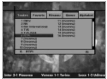 HUMAX CRCI-5500 - liste de services simples - 1