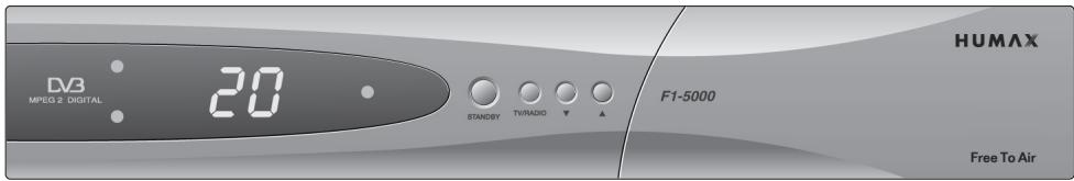 HUMAX F1-5000 - Panneau Frontal - 1