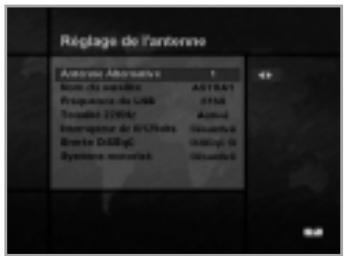 HUMAX F1-5000 - Réglage de l'antenne - 1