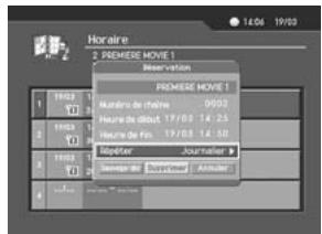 HUMAX F2-1002 - Edition de programmes réservés - 1