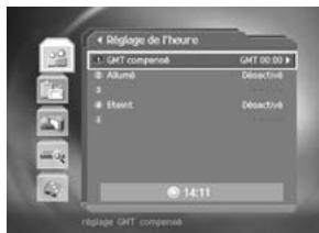 HUMAX F2-1002 - Réglage de l'heure - 1