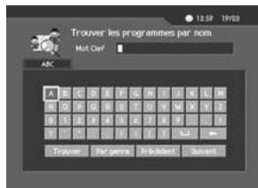 HUMAX F2-1002 - Recherche d'un programme - 1