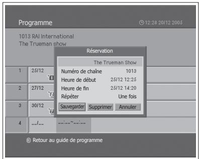 HUMAX LGB-19DXT - Modification d'une programmation - 2