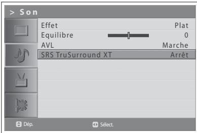 HUMAX LGB-19DXT - Paramétrage de la technologie TruSurround XT - 1