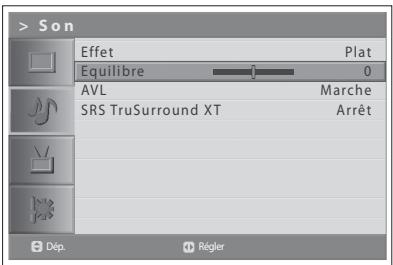 HUMAX LGB-19DXT - Réglage de l'équilibre sonore - 1