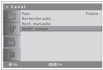 HUMAX LGB-19DXT - Modification des canaux analogiques - 1