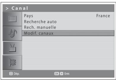 HUMAX LGB-19DXT - Modification des canaux numériques - 1