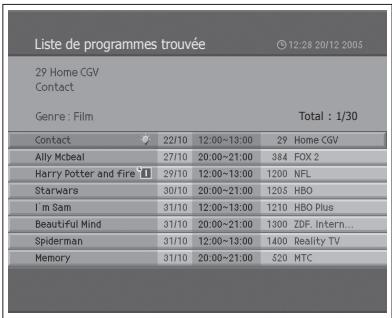 HUMAX LGB-19DXT - Recherche d'un programme - 4
