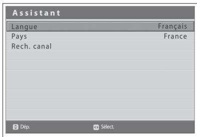 HUMAX LGB-19DXT - Exécution de l'Assistant d'installation initiale - 1
