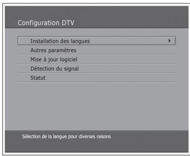 HUMAX LGB-19DXT - Installation des langues - 1