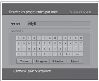 HUMAX LGB-19DXT - Recherche d'un programme - 2