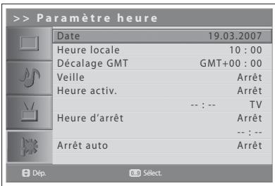 HUMAX LGB-19DXT - Configuration de l'heure - 1