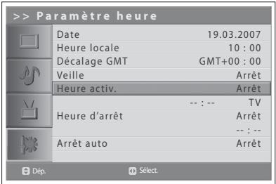HUMAX LGB-19DXT - Configuration de l'heure - 2