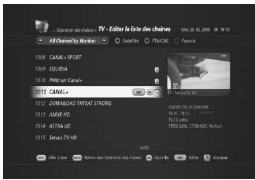 HUMAX TN-5000HD - Liste des chaînes - 2