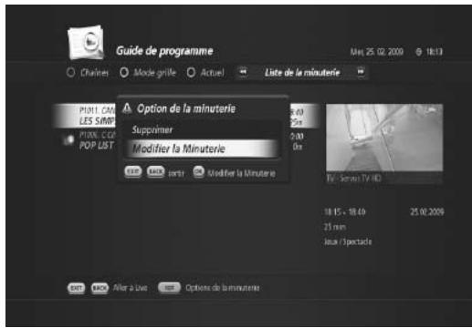 HUMAX TN-5000HD - Modification de la liste de programmes mémorisés - 1