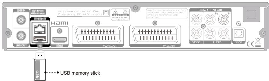 HUMAX TN-5000HD - Utilisation d'une clé USB - 1