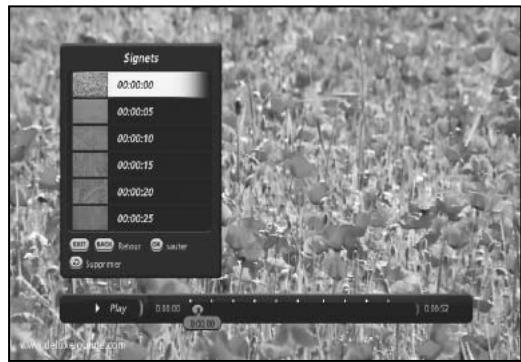 HUMAX TN-5000HD - Lecture de favoris - Suppression de favoris - 1