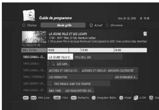 HUMAX TN-5000HD - Programmation d'un enregistrement avec EPG - 2