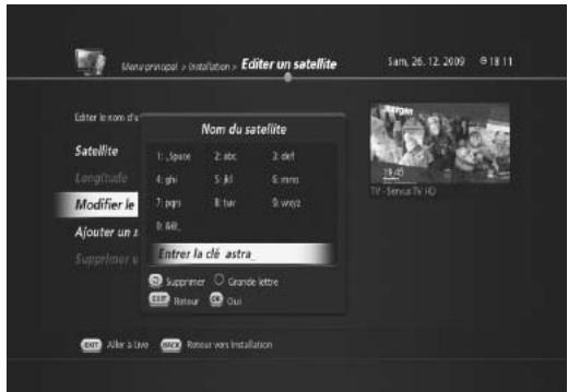 HUMAX TN-5000HD - Renommer les satellites - 1