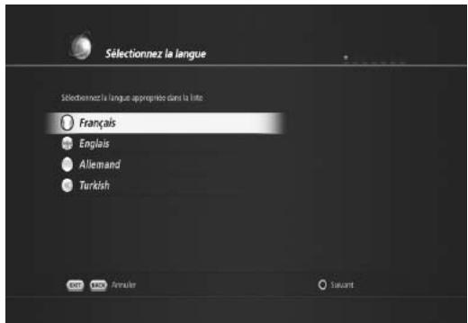 HUMAX TN-5000HD - Sélection de la langue - 1