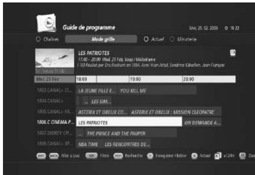 HUMAX TN-5000HD - Programmation d'un enregistrement avec EPG - 1