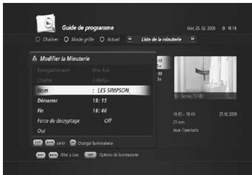 HUMAX TN-5000HD - Modification de la liste de programmes mémorisés - 2