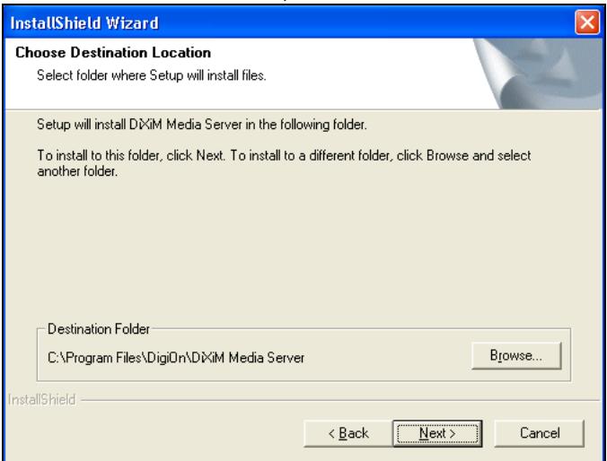 ZYXEL DMA-1000 - Installieren der Mediaserver-Software - 7